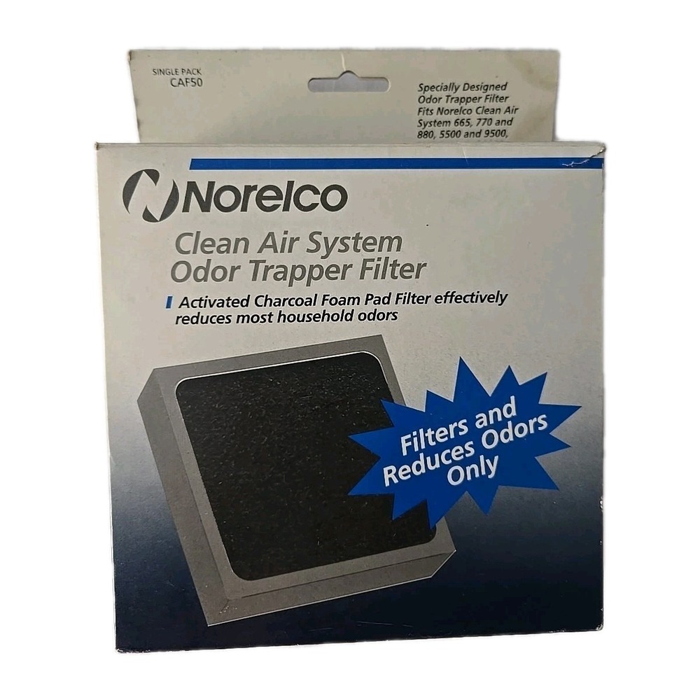 Norelco Clean‎ Air System Odor Trapper Replacement Filter CAF50 Single Pack New